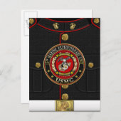 15. Marine Expeditionary Unit (15. MEU) [3D] Postkarte (Vorne/Hinten)