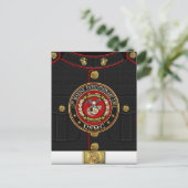 15. Marine Expeditionary Unit (15. MEU) [3D] Postkarte (Stehend Vorderseite)