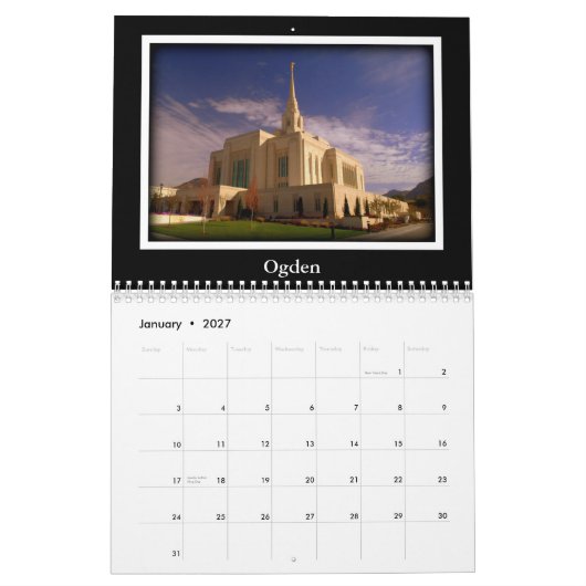 15-monatiger Kalender des (Jan 2027)