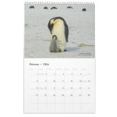 15-monatiger Pinguin-Kalender mit Beschreibung 202 Kalender (Feb 2026)