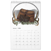 "15 Monats-Vintages Fischen " Kalender (Jan 2026)