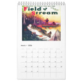 "15 Monats-Vintages Fischen " Kalender (Mär 2026)