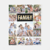 15 Monogramm für die Fotocollage-Familienname Fleecedecke (Vorderseite)