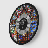15. Ordination Jubiläum festgehaltenes Glas Custom Große Wanduhr (Winkel)