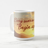 15 ounce Begin Again Mug Kaffeetasse (Vorderseite Links)