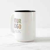 15 oz Benutzerdefinierte Tasse mit Business-Logo (Vorderseite Links)