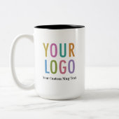 15 oz Black Inner Logo Tasse Individuelle Name Bus (Links)