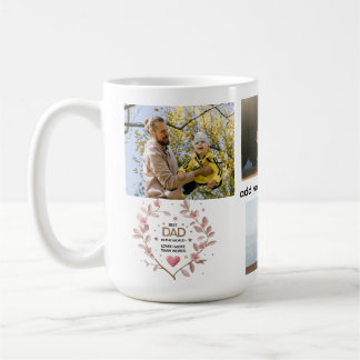 15 oz Custom Floral Heart Tasse