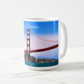 15 oz GOLDEN GATE BRIDGE SAN FRANCISCO KAFFEE TASS Kaffeetasse (VorderseiteRechts)