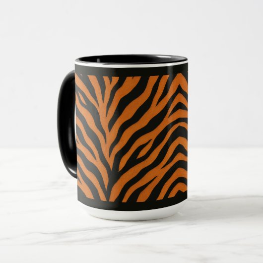 15 OZ. KAFFEE-TASSE - "TIGRESS-DRUCK" TASSE (Vorderseite Links)