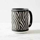15 OZ. KAFFEE-TASSE - "ZEBRA-DRUCK" TASSE (VorderseiteRechts)