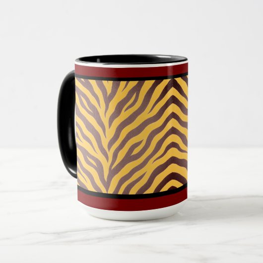 15 OZ. KAFFEE-TASSE - "ZULU PRINT" TASSE (Vorderseite Links)