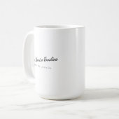 15 oz Kaffeetasse mit Logo (Vorderseite Links)