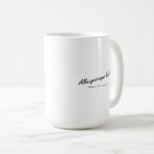 15 oz Kaffeetasse mit Logo (VorderseiteRechts)
