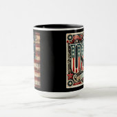 15 OZ Kaffeetasse mit patriotischen Designs (Zentrum)