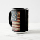 15 OZ Kaffeetasse mit patriotischen Designs (Vorderseite Links)