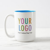15 oz Sky Blue Inner Tasse Custom Logo Name Busine (Links)