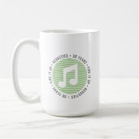 15 oz Tasse 30 Jahre Musiknote + Alien
