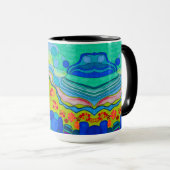 15 oz TASSE "AMERIKA DAS SCHÖNE (VorderseiteRechts)