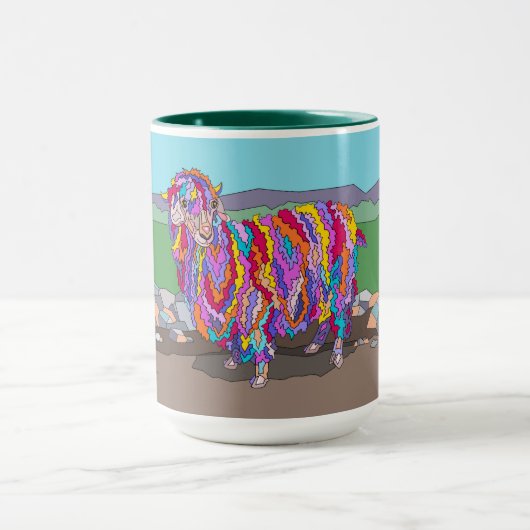 15 oz Tasse, Angora Ram Tasse (Zentrum)