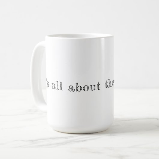 15 oz weiße Tasse inspirierend (Vorderseite Links)