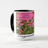 15 oz zwei Töne Tasse. Glückwunsch. ocelot/geni Tasse (Vorderseite Links)