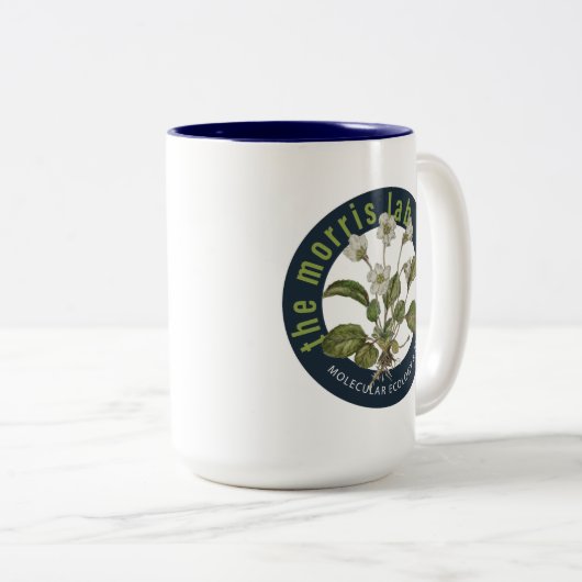 15 oz zweifarbige Kaffeemaschine mit Morris Labrad Zweifarbige Tasse (VorderseiteRechts)