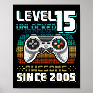 15 Phantastisches 2005 Videospiel 15. Geburtstag Poster