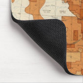 15 Proportion Weiße ausländische Eltern 1890 Mousepad (Ecke)