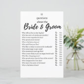 15 Questions About the Bride & Groom Wedding Game (Stehend Vorderseite)
