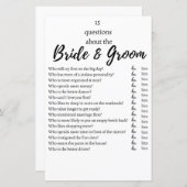 15 Questions About the Bride & Groom Wedding Game (Vorne/Hinten)