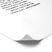 15 Rose der Herbstrost Hochzeitssitzkarte Poster (Ecke)