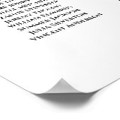 15 Rose mit Blindfarbenpfirsichfarben Hochsitzdiag Poster (Ecke)