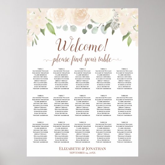 15 Rose mit Blindfarbenpfirsichfarben Hochsitzdiag Poster (Vorne)