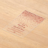 15. Ruby-Hochzeitstag Acryleinladungen (Ablage )