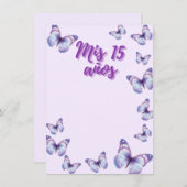 15. Schmetterlingseinladung Einladung (Vorne/Hinten)