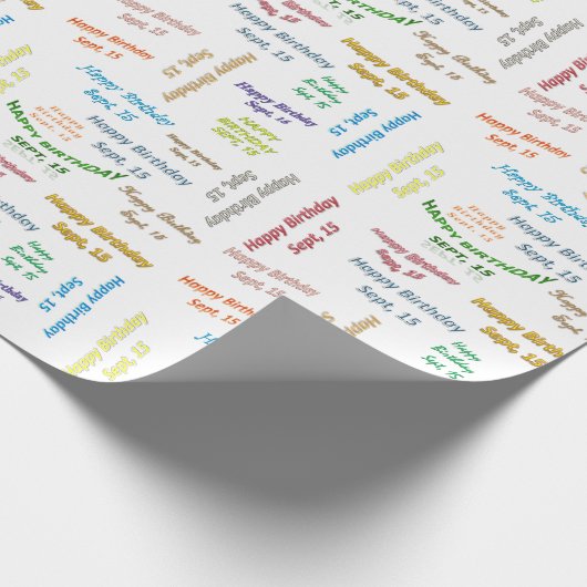 15. September Geschenkpapier (Ecke)