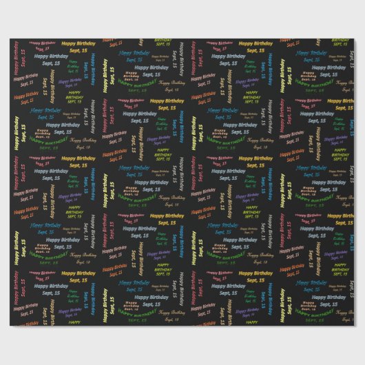 15. September Geschenkpapier (Flach)