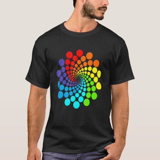 15. September Internationaler Dot Day Rainbow Polk T-Shirt (Vorderseite)