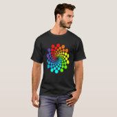 15. September Internationaler Dot Day Rainbow Polk T-Shirt (Vorne ganz)