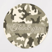 15-set Camouflage Earthy Shades of Brown & Tan Etiketten (Design 1)