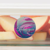 15-set Fuchsia & Soft Pink Brushstrokes Etiketten (Befestigt)