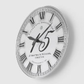 15. Silver Wedding Jubiläum Große Uhr (Winkel)