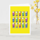 15 Spirituosen Karte (Gelbe Blume)