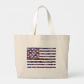 15 Star US Flag Große Tote Tasche (Rückseite)