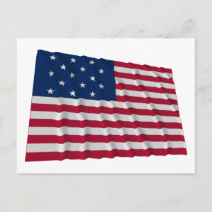 15-Sterne-Flagge Postkarte