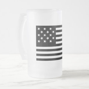 15 Sterne US-Flagge Mattglas Bierglas