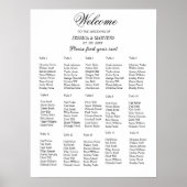 15 Tabelle Elegant Modernes Hochzeitsstift Poster (Vorne)