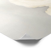 15 Tabelle Elegant White Rose Hochzeitstabelle Poster (Ecke)