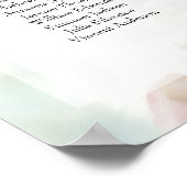 15 Tabelle Rosen und Peony Wedding Chart Poster (Ecke)